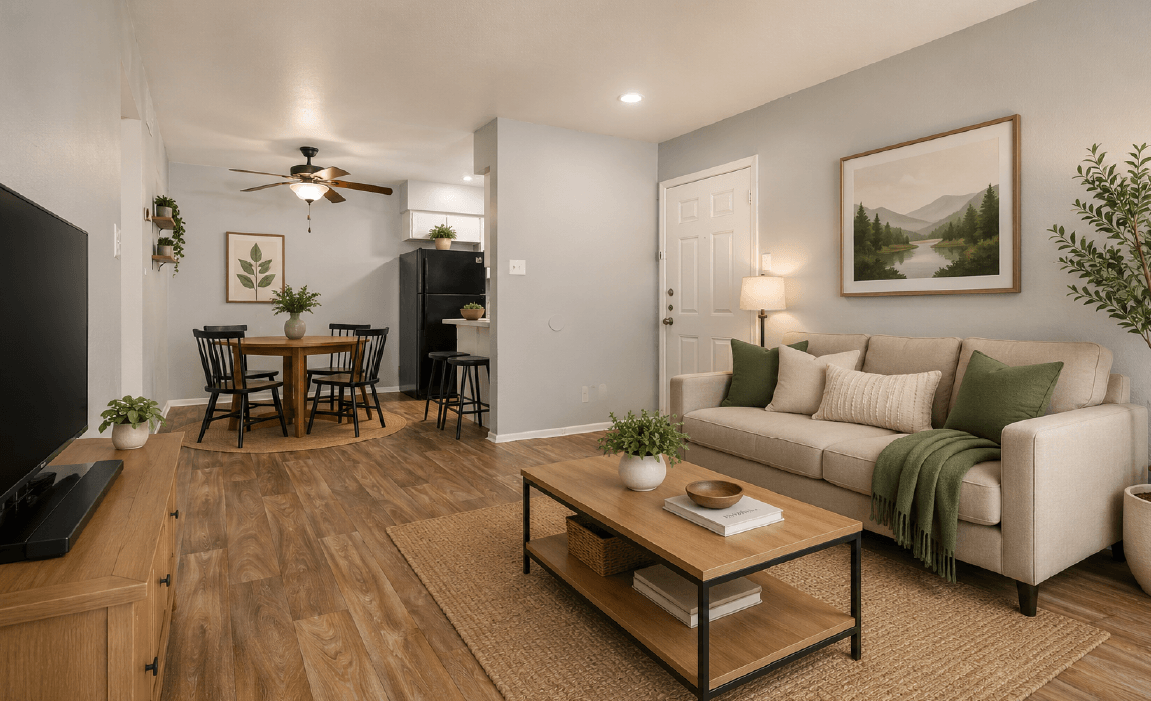 Comfortable apartment living room